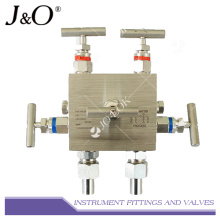 Manifold de valve de 5 manières d&#39;instrument d&#39;acier inoxydable